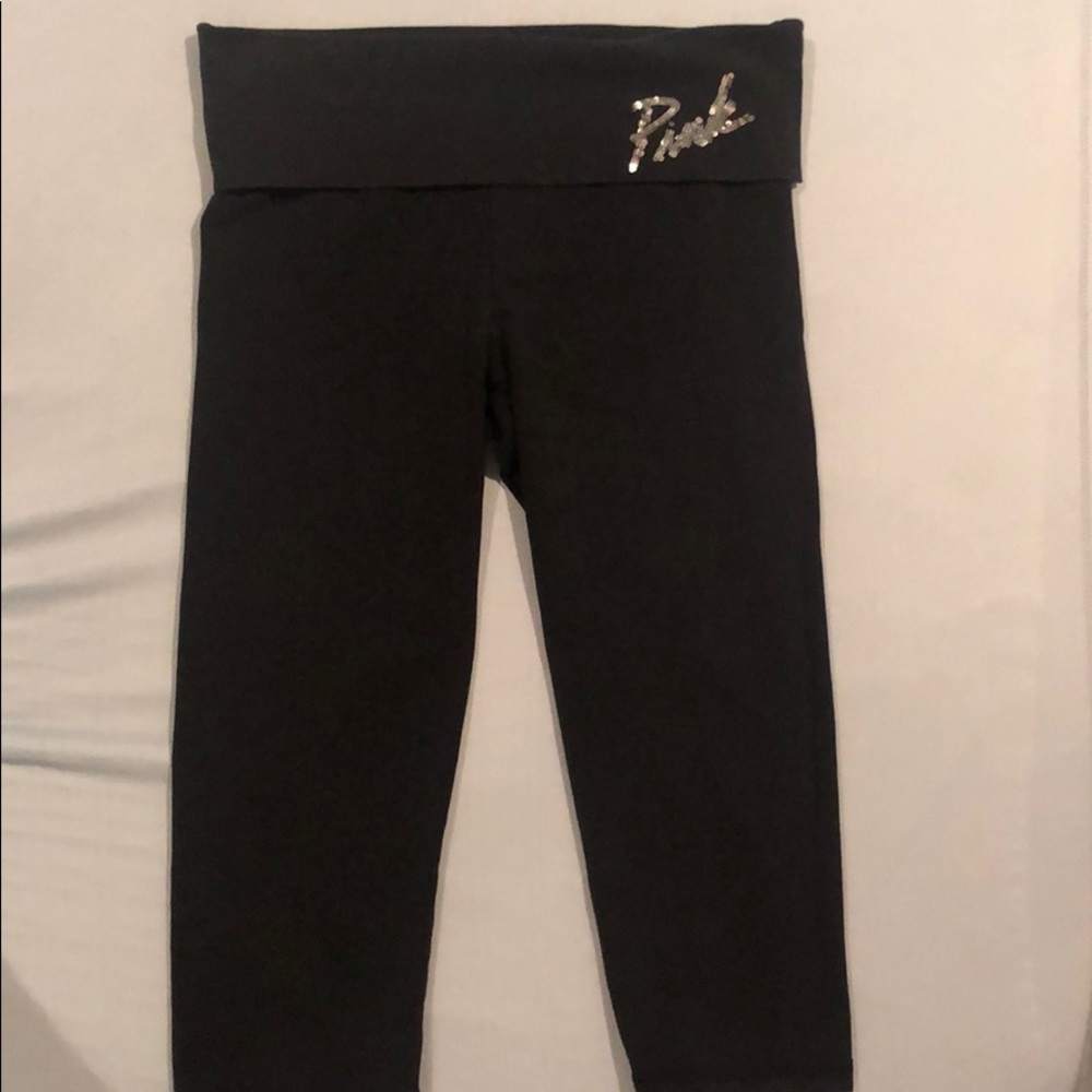 VS Pink Crop Leggings